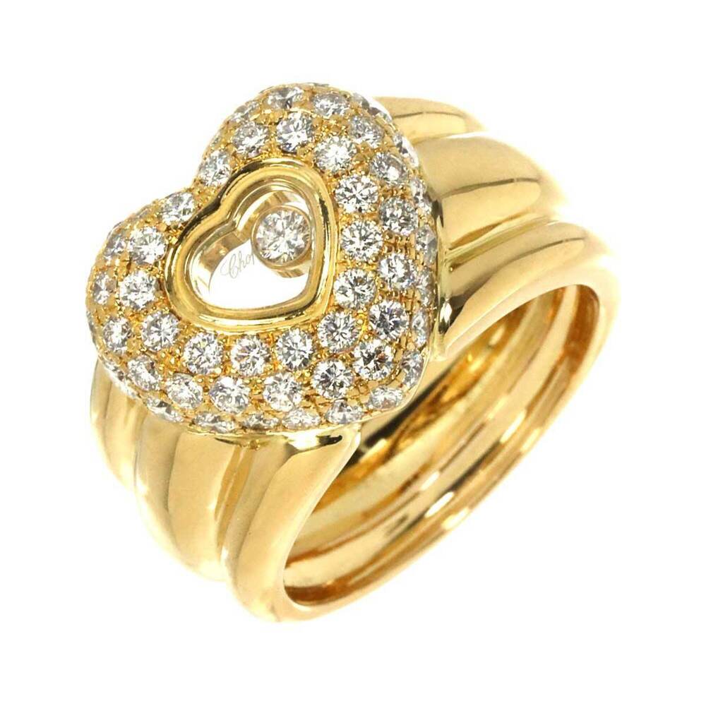 Chopard Happy Diamonds Heart 1 Ring, Diamond, 18K Yellow Gold 750